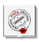 Pizza krabica 33x33x3,5 cm BH, vzor 11, model A