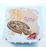 Pizza krabica 29x29x3 cm bielo hnedá vz 5