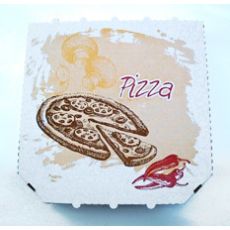 Pizza krabica 29x29x3 cm bielo hnedá vz 5